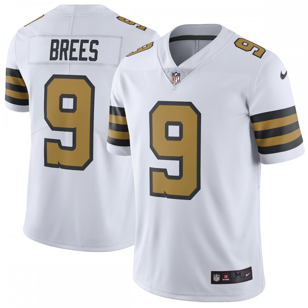 Drew Brees New Orleans Saints Nike Vapor Untouchable Color Rush Limited Player Jersey - White-GridironStore